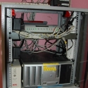 improvised installation at the Education site: pimped HP workstation running the Untangle firewall